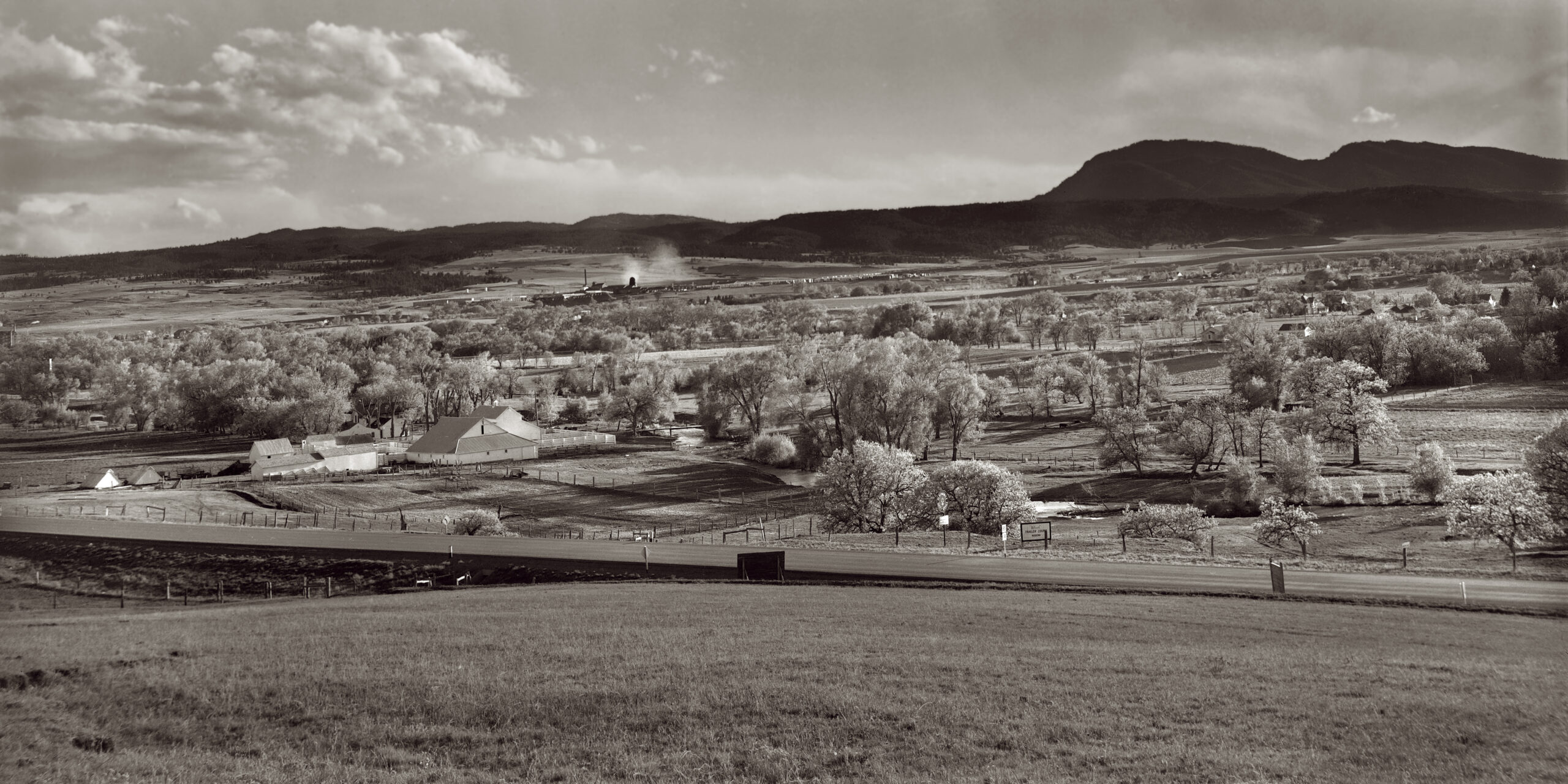 Passion Play farmstead before development, where Spearfish Branch sits